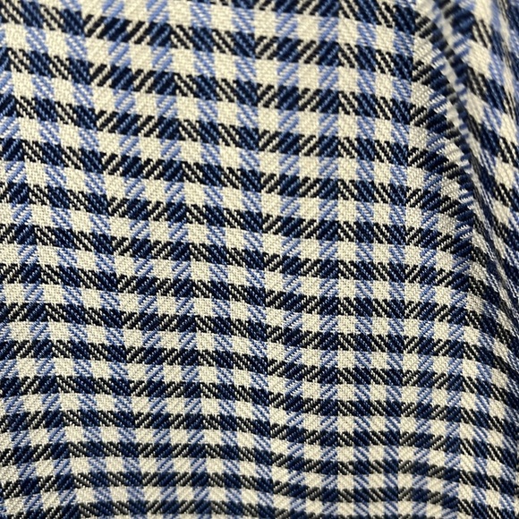 Max Studio Sleeveless Blue White Gingham Shirt Dress Women's Size XL - Picture 7 of 11